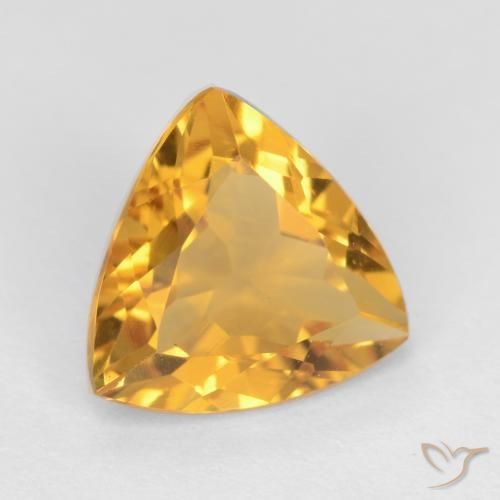 Citrino Naranja dorado intenso natural de 2.03 ct, Trillón, VVS-VS