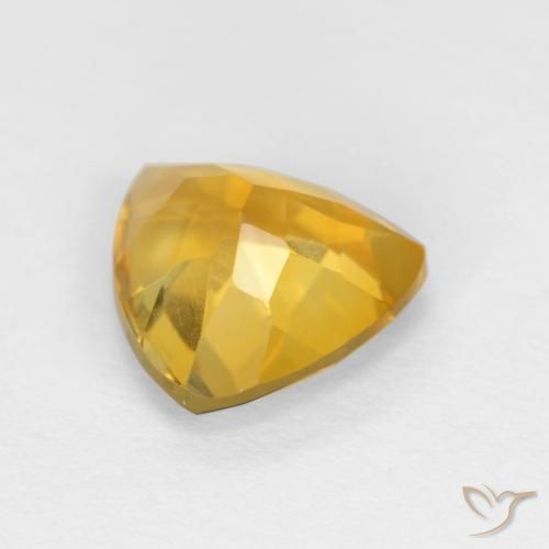 Citrino Naranja dorado intenso natural de 1.50 ct, Trillón, VVS-VS