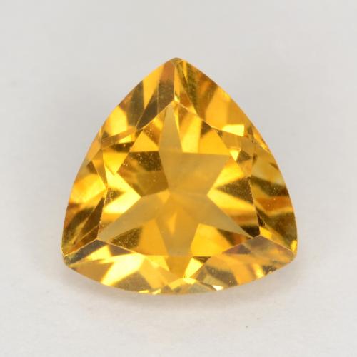 Citrino Dorado oscuro natural de 1.01 ct, Trillón, VS