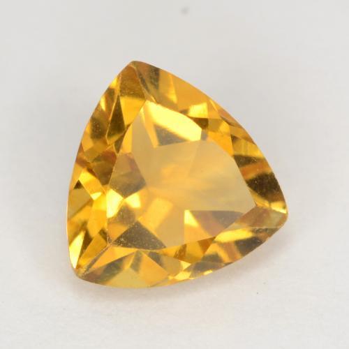 Citrino Dorado oscuro natural de 1.01 ct, Trillón, VS