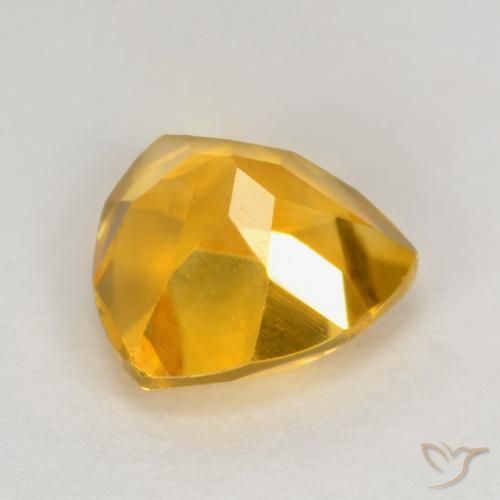 Citrino dorado natural de 1,10 ct, trillón, VS