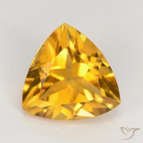 1.21ct Natural Dorado oscuro Citrino, Trillón, VS