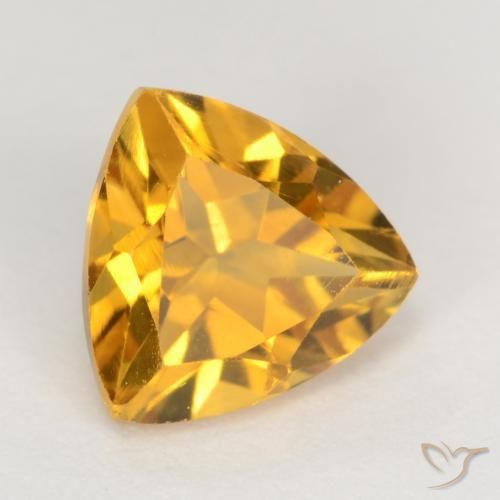 Citrino Dorado oscuro natural de 1.21 ct, Trillón, VS