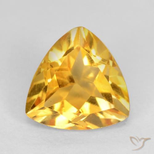 1.11ct Natural Dorado claro Citrino, Trillón, VS