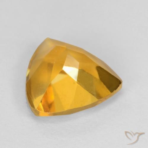 Citrino Dorado claro natural de 1.11 ct, Trillón, VS