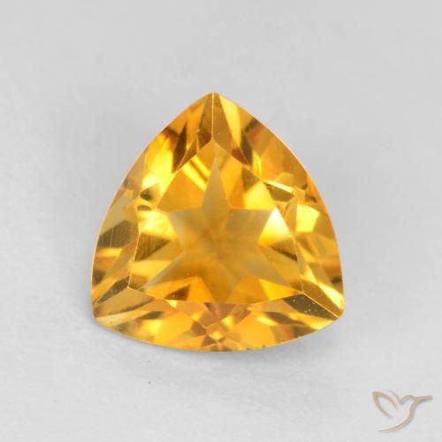 0.98ct Natural Dorado oscuro Citrino, Trillón, VS