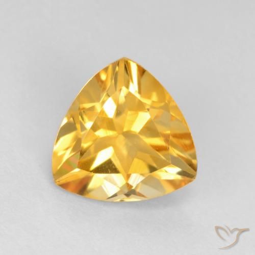 1.21ct Natural Dorado medio Citrino, Trillón, VS