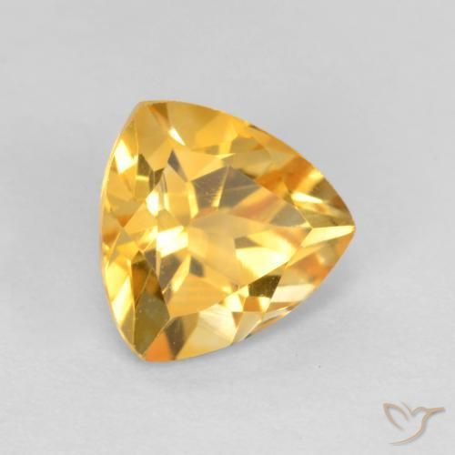 Citrino Dorado medio natural de 1.21 ct, Trillón, VS