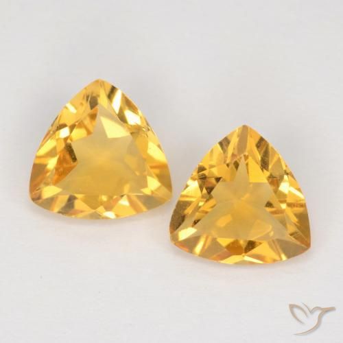 1.95ctw Natural Dorado medio Citrino, Trillón, VS