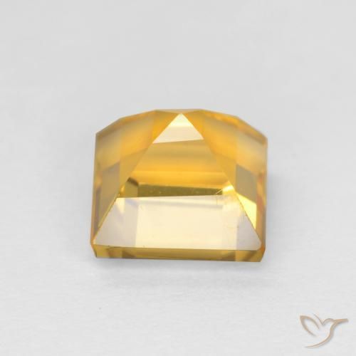Citrino Dorado claro natural de 1.75 ct, Cuadrado, VS