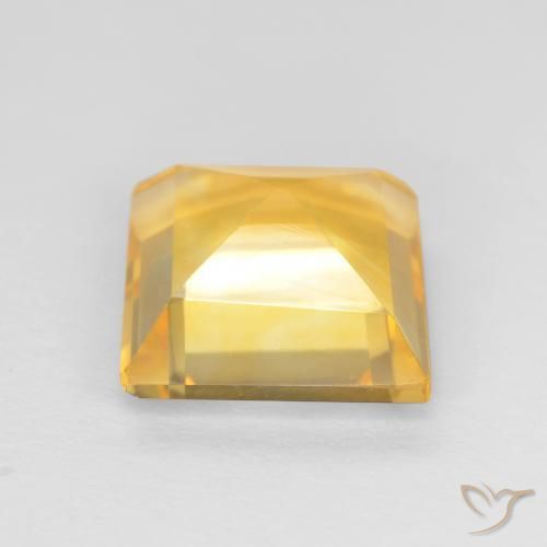 Citrino Dorado de calidad natural de 3.02 ct, Cuadrado, VS