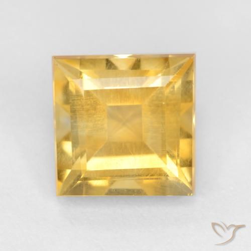 1.42ct Natural Oro Citrino, Cuadrado, VS
