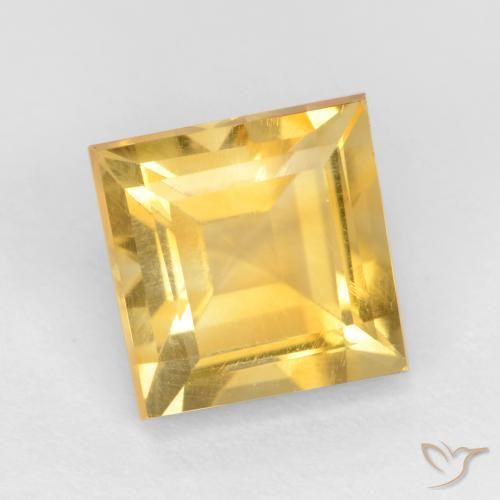 Citrino Oro natural de 1.42 ct, Cuadrado, VS