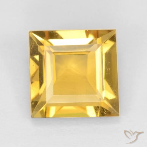1.51ct Natural Dorado Citrino, Cuadrado, VS