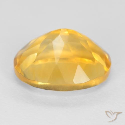 Citrino Naranja dorado natural de 3.65 ct, Ovalada, VS