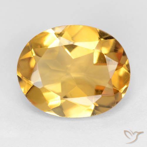2.97ct Natural Dorado claro medio Citrino, Ovalada, VS