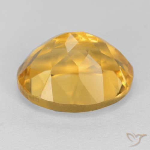 Citrino Dorado oscuro natural de 3.90 ct, Ovalada, VS
