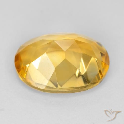 Citrino Dorado oscuro natural de 3.02 ct, Ovalada, VS