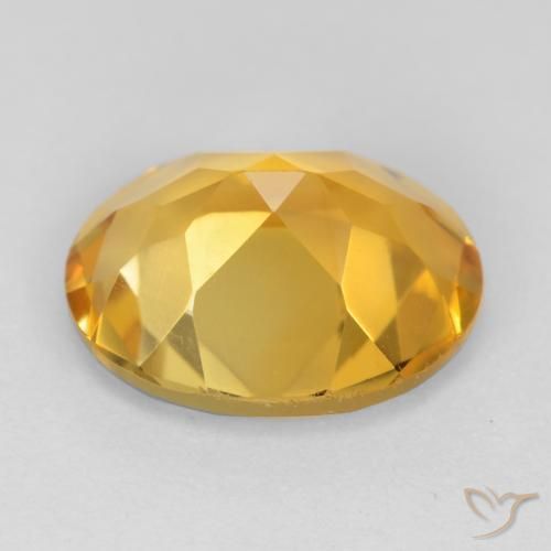 Citrino Dorado oscuro natural de 3.02 ct, Ovalada, VS