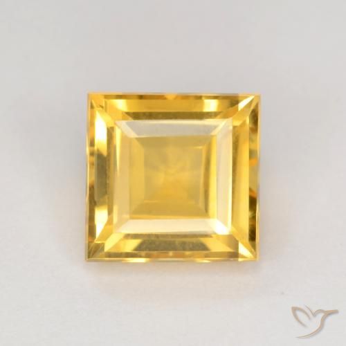 2.56ct Natural Dorado Citrino, Cuadrado, VS