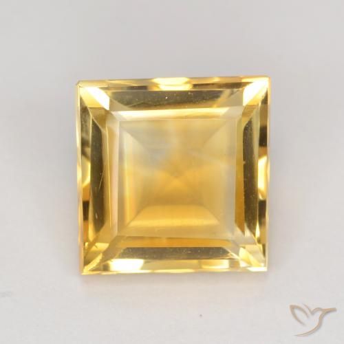 3.10ct Natural Oro Citrino, Cuadrado, VS