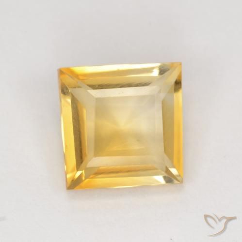 1.71ct Natural Oro Citrino, Cuadrado, VS