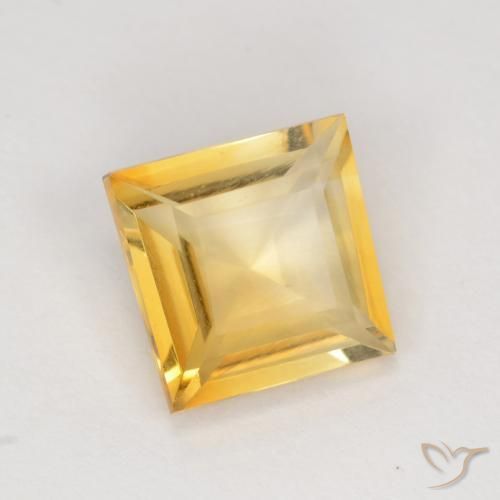 Citrino Oro natural de 1.71 ct, Cuadrado, VS