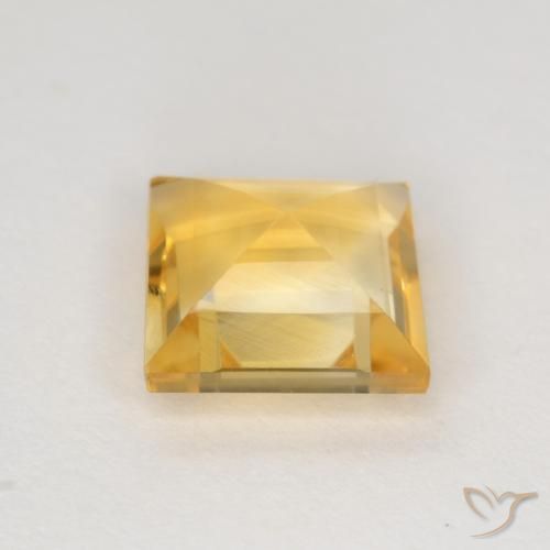 Citrino Oro natural de 1.71 ct, Cuadrado, VS