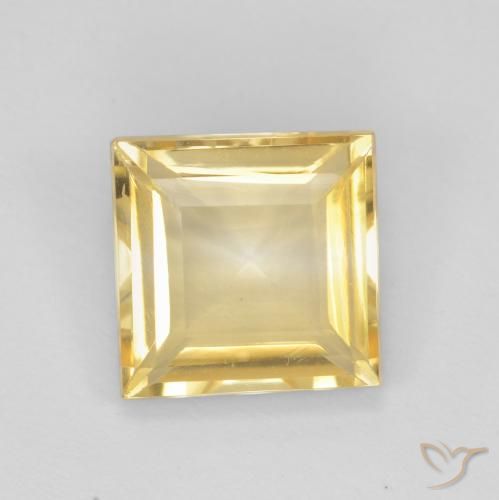 2.01ct Natural Dorado Citrino, Cuadrado, VS