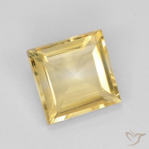 Citrino Dorado natural de 2.01 ct, Cuadrado, VS