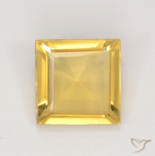 1.87ct Natural Dorado Citrino, Cuadrado, VVS-VS