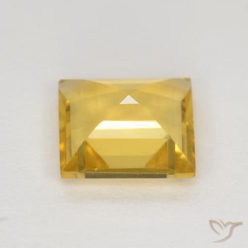 Citrino Dorado natural de 1.87 ct, Cuadrado, VVS-VS