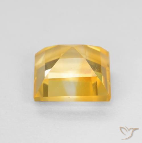 Citrino Dorado claro natural de 3.11 ct, Cuadrado, VS