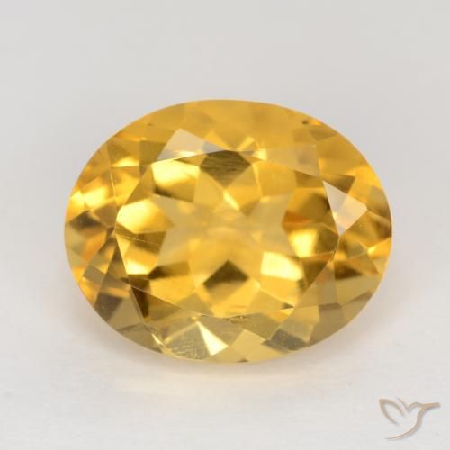 3.28ct Natural Dorado medio Citrino, Ovalada, VS