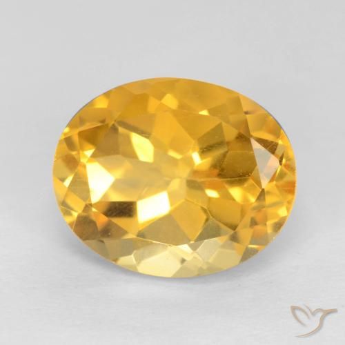 3.66ct Natural Dorado claro Citrino, Ovalada, VS