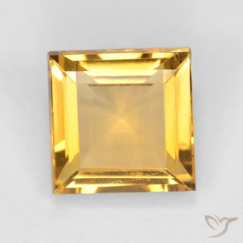 2.90ct Natural Dorado Citrino, Cuadrado, VS