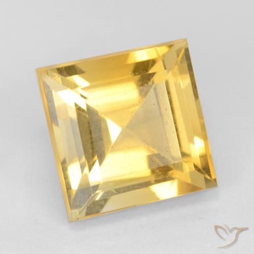 Citrino Oro natural de 3.50 ct, Cuadrado, VS
