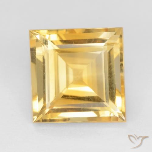 3.03ct Natural Oro Citrino, Cuadrado, VS