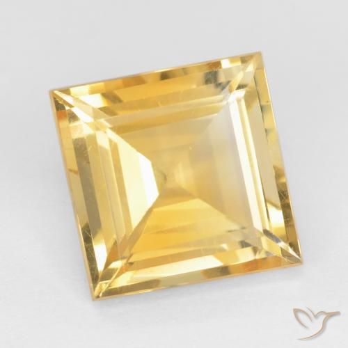 Citrino Oro natural de 3.03 ct, Cuadrado, VS