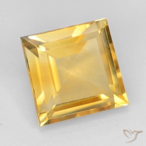 Citrino Oro natural de 3.49 ct, Cuadrado, VVS-VS