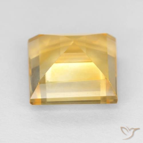 Citrino Oro natural de 3.49 ct, Cuadrado, VVS-VS