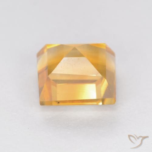 Citrino Dorado naranja natural de 1.14 ct, Cuadrado, VS