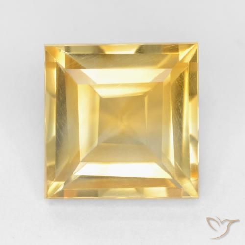 2.21ct Natural Oro Citrino, Cuadrado, VS