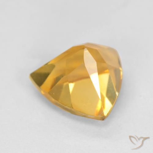 Citrino Dorado oscuro natural de 1.27 ct, Trillón, VS