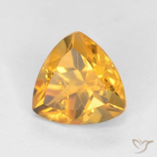 Citrino Naranja dorado intenso natural de 1.16 ct, Trillón, VS-SI
