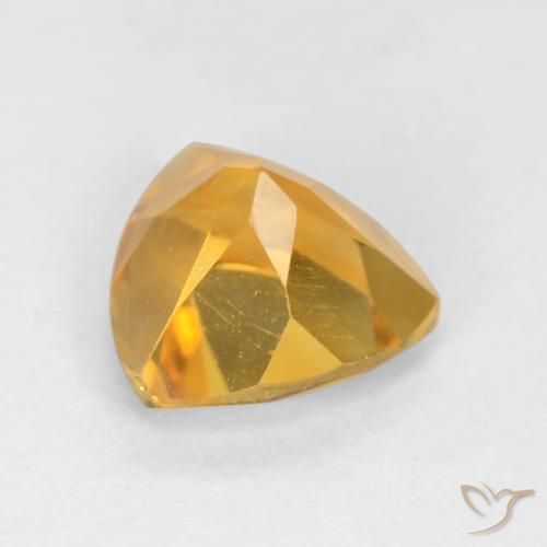 Citrino Naranja dorado intenso natural de 1.16 ct, Trillón, VS-SI
