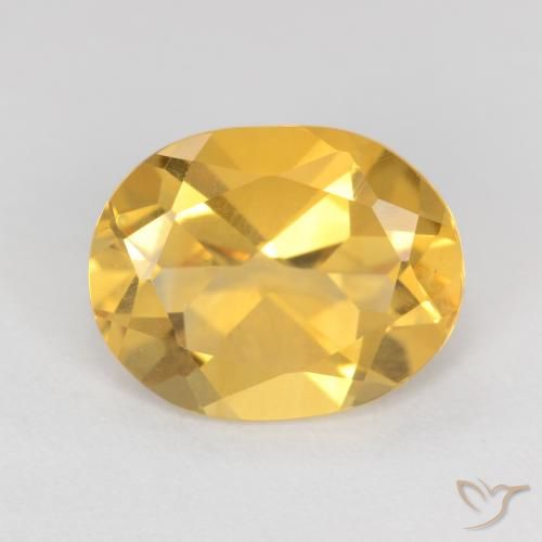 2.50ct Natural Dorado claro Citrino, Ovalada, VS