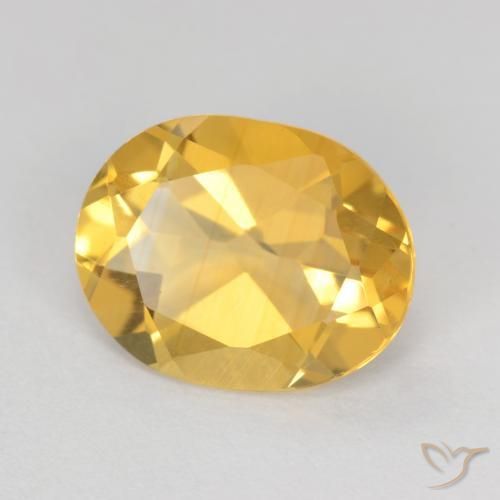 Citrino Dorado claro natural de 2.50 ct, Ovalada, VS