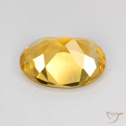 Citrino Dorado claro natural de 2.50 ct, Ovalada, VS