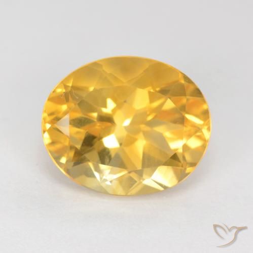 3.70ct Natural Dorado medio Citrino, Ovalada, VS